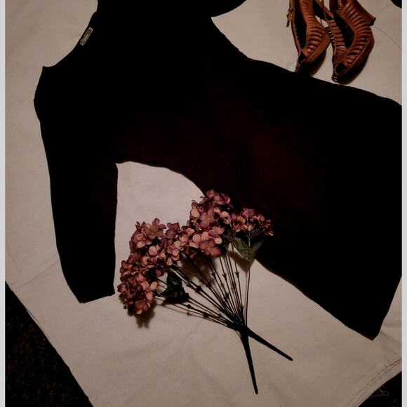 Long Sleeve Brown Knit  Sweater Dress Size Small - Picture 1 of 1